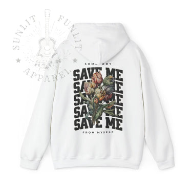 Jelly Somebody Save Me Floral Pullover Hoodie - Adult Unisex - Sunlit Funlit Country Music Tees